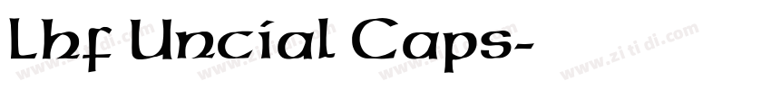 Lhf Uncial Caps字体转换